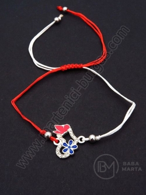 Mărgele metallice Martenitsa cu cristal 1 pachet 12 buc 104607