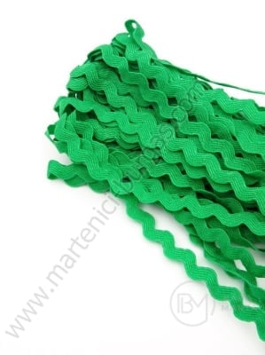 Lățime 5,5 mm zig-zag verde 13 metri 411145