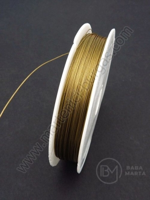 Sârmă de oțel 0,38 mm auriu 50 metri 1 bucată 141227