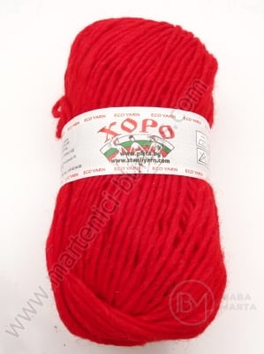 Fir HORO roșu 100% lână 100g ~130 metri 431176