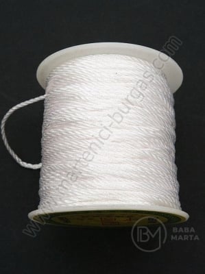 Cordon alb poliester ~1,5 mm ~45 metri 1 rolă 441360