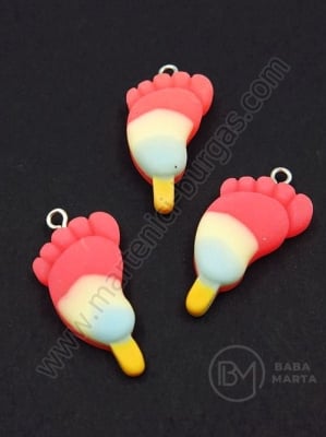 Pandantiv gheață, rășină, 29x17x5mm, gaură 2mm, 1 pachet, 2 buc 335703