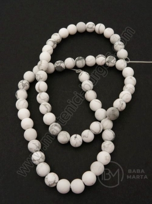 Bilă Howlite albă MAT 6mm ~63 buc 1 buc 352434