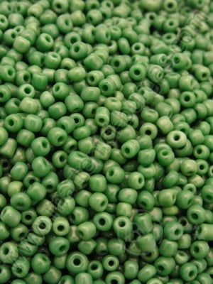 Mărgele de sticlă verde solidă 3mm 50g 333004