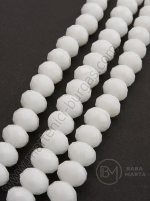 Albă cristalină 8x6mm solidă ~72 buc 44cm 1 buc 342095