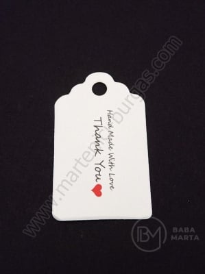 Etichete carton 50x30x0.4mm gaură 5mm 1 pachet 20 buc 111228