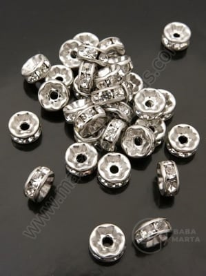 Șaibă OȚEL cu cristal 7x3.5mm 1 pachet 2 buc 305659