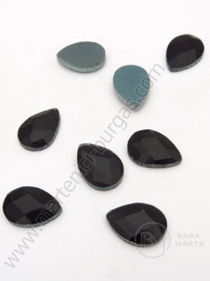 Pahar pictura 10x14mm negru pentru buze sexy 1 pachet 20 buc 151393