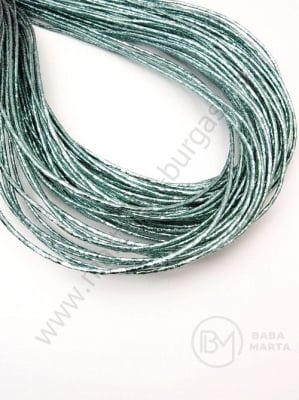 Brocart brillant din piele ecologică 2mm turquoise 5 meters 421204