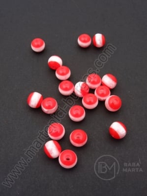 Minge de caucait alb-roșie 8mm 1 paquet 50 buc 312106