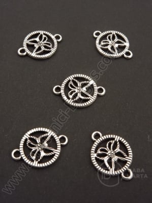 Element de conectare 20x14.5mm color argintie 10 buc 308881