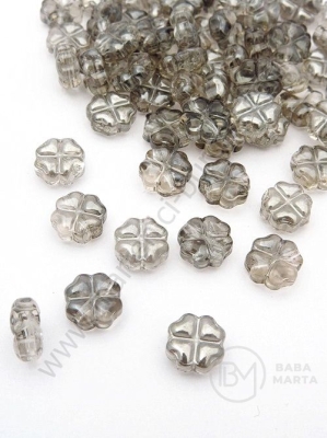 Cristal Clover 8x8.5x4mm imitație Swarovski efect AB orifice 0.8mm 1 pachet 10 buc 335569