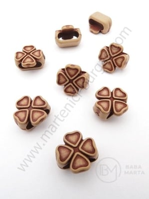 Mărgele trifoi 15x13x8mm gaură 10x3mm 1 pachet 40g ~85 buc 312674