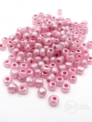 Margele de sticlă violet Ceylon 4mm 50g 334075