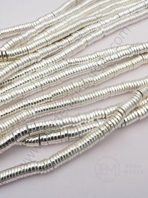 Disc de hematit 4.5x1mm culoare alb-argintiu ~40cm ~395 buc 1 buc 352613