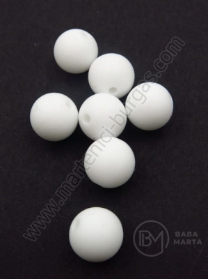 Bilă de mărgele din silicon 12mm gaură 1.5mm 1 paquet 5 buc 317035