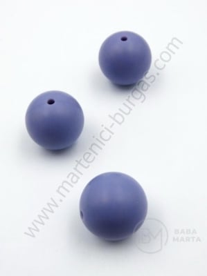 Bilă de mărgele din silicon cu gaură de 20 mm, 2 mm, 1 paquet, 2 pc. 317125