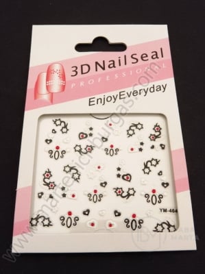 Autocolant 3D pentru decorarea manichiurii 1 bucată 181395
