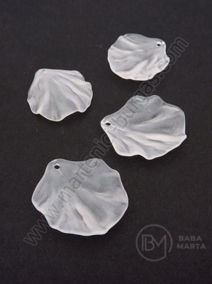 Foaie 32x26mm alb mat gaură 2mm 1 pachet 40g ~142 buc 312688