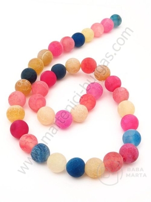 Bilă de agate mescetață 10mm ~38 buc 1 buc 351522
