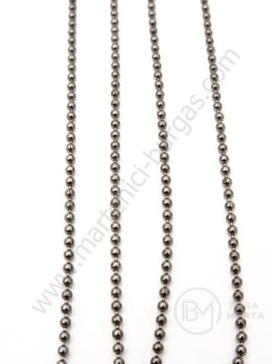 Bilă metalică cu lanț 1.5mm color graphite 1 meter 302109
