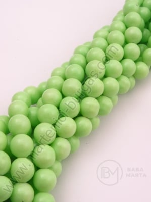 Șir de mărgele de sticlă 12mm verde ~70 buc 1 buc 343311