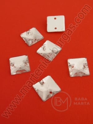 Piatră acrilică 10mm albă pentru cusut 50 buc 153040