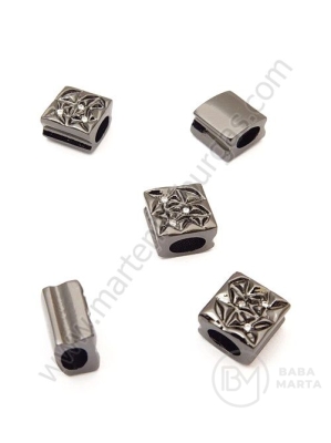 Margele 9x5.5mm alamă cu zirconii forjate 1 bucată 305209