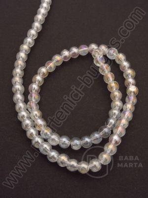 Margele sticla 6mm curcubeu transparent ~68 bucati 1 bucata 343105