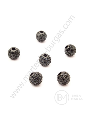 Margele sferă 6mm cu crystale forjate 1 bucată 307538