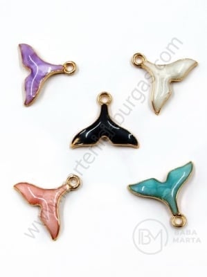 Pandantiv metalic cu coadă MIX 15x18mm color aurie 1 pachet 5 buc 304267