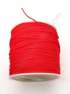 Cordon roșu poliester ~0,8 mm ~125 metri 1 rolă 441315