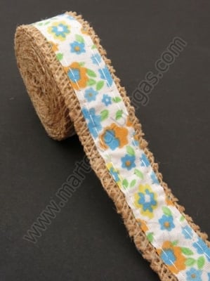 Bandă de pânză de sac cu bandă textilă width 25mm - length ~2 meters 1 rollă 462048