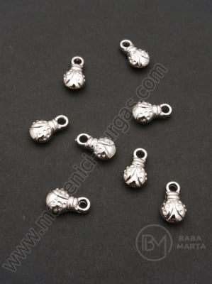 Pandantiv inel SSV 13x8mm culoare argintie 1 pachet 100 buc 318451