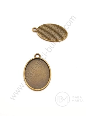 Pandantiv 31x20mm baza bronz antic pentru instalare 25x18mm 1 pachet 10buc 306830