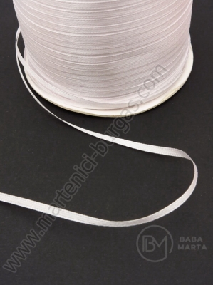 Panglică de satin 3mm albă 20 meters 451187