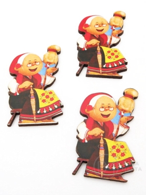 Figurine colorate din lemn
