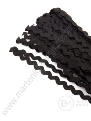 Lățime 5,5 mm zig-zag negru 13 metri 411146