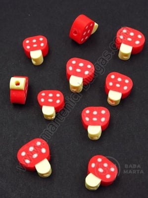Mărgele din burete FIMO 10,5~12x9~11,5x5mm 1 pachet 10 buc 312836