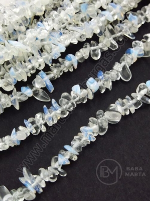 Piatră Lunii naturală ~4~7mm ~85cm 1 buc 355671