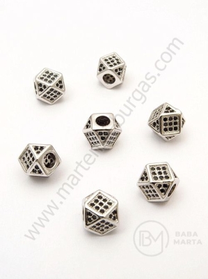 Margele din alamă de 8 mm cu zirconii forjate 305216