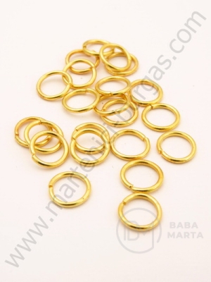 Inel metalic 8x0.7mm auriu 100 buc 301062
