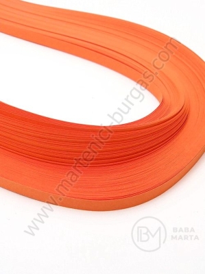 Benzi de quilling 5mm x 530mm portocalii, 1 pachet, 120 buc. 175067