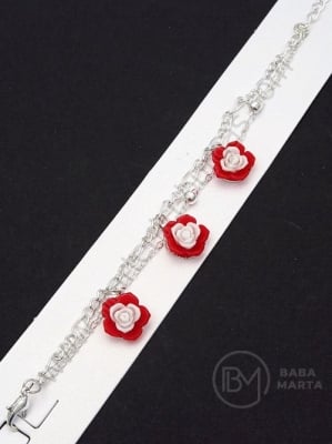 Martenitsa metalică ambalată cu rozari 1 pachet 12 buc 104566