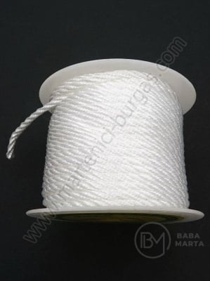 Cordon alb poliester ~3,5 mm ~25 metri 1 rolă 441363