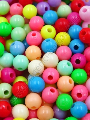 Margele colorate 8mm, grosime 1.8mm, 1 pachet 40g ~170 buc 312465