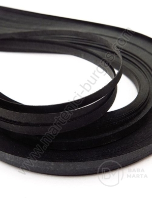 Benzi de quilling 3mm x 390mm negre 1 pachet 120 buc 175039