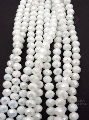 Șir de cristale 6x5mm curcubeu alb ~87 buc 42cm 1 buc 342518