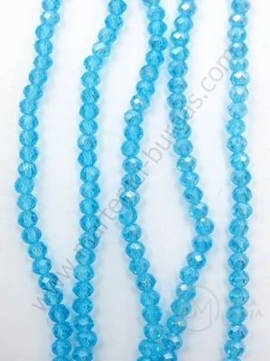 Șir de cristale ~3x~2.5mm gaură efect AB 0.8mm ~160 pcs ~40cm 1 buc 342669