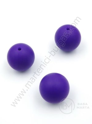 Bilă de mărgele din silicon cu gaură de 20 mm, 2 mm, 1 paquet, 2 pc. 317106